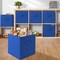 Casafield Set of 12 Collapsible Fabric Cube Storage Bins - Foldable Cloth Baskets for Shelves, Cubby Organizers & More